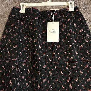 Sezane NWT Betsy Floral Patchwork skirt 10